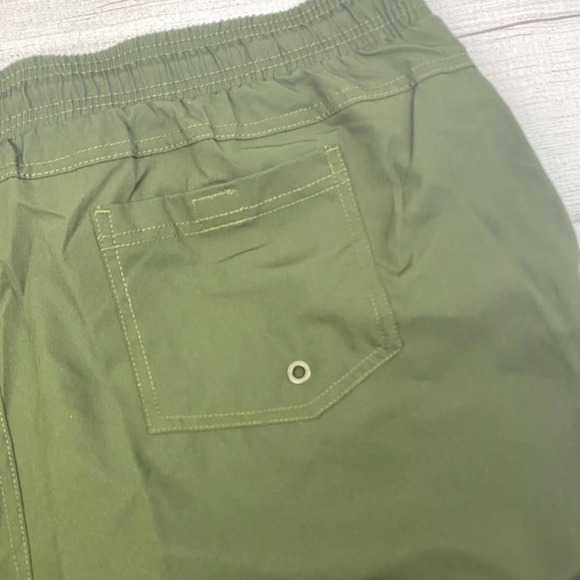 NEW HODO SPORTS Mens Hunter Green Drawstring Swim Trunks Board Shorts XXL - Picture 7 of 8